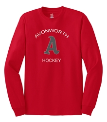 Avonworth Hockey 100% Cotton Long Sleeve T-Shirt
