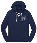 Chartiers Valley Lace Up Pullover Hooded Sweatshirt