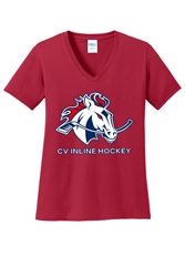 Chartier's Valley Ladies Core Cotton V-Neck Tee