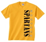 Spartans Youth Cotton Tee - Vertical Design